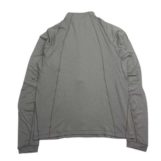 ゴールドウィン GZ44104 ウール ハーフジップ ロングスリーブ Tシャツ ベージュ ベージュ系 4【極上美品】【中古】