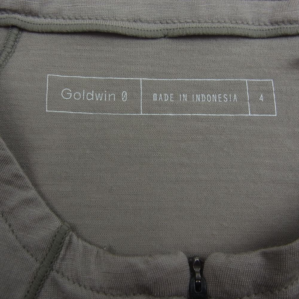 ゴールドウィン GZ44104 ウール ハーフジップ ロングスリーブ Tシャツ ベージュ ベージュ系 4【極上美品】【中古】