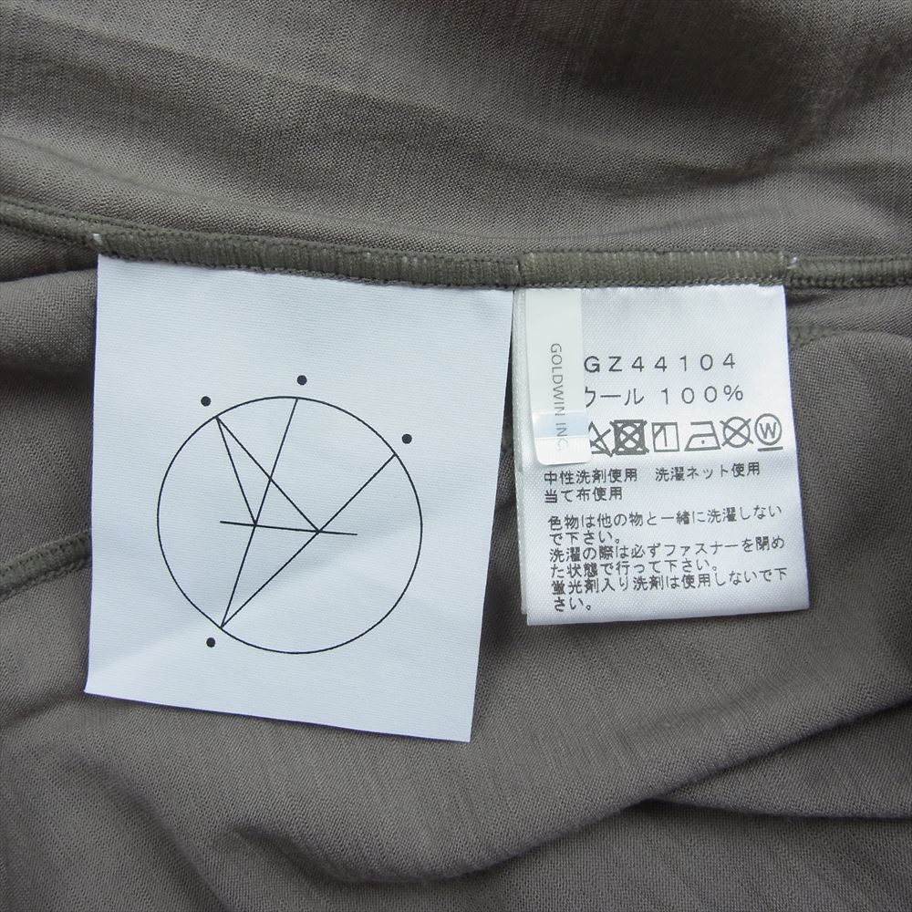 ゴールドウィン GZ44104 ウール ハーフジップ ロングスリーブ Tシャツ ベージュ ベージュ系 4【極上美品】【中古】