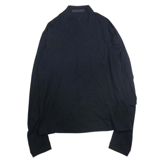 ゴールドウィン GZ44104 ウール ハーフジップ ロングスリーブ Tシャツ ブラック ブラック系 4【極上美品】【中古】