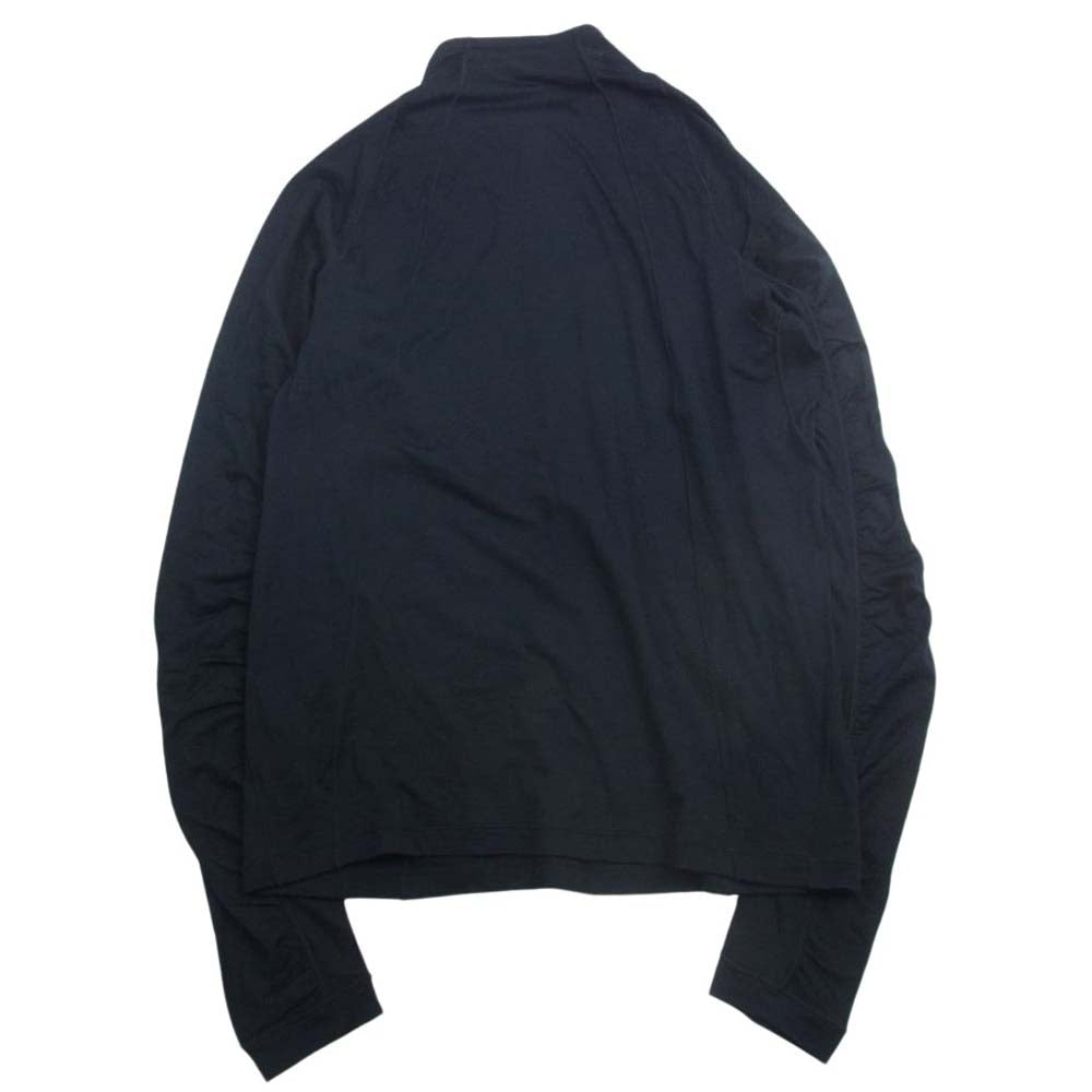 ゴールドウィン GZ44104 ウール ハーフジップ ロングスリーブ Tシャツ ブラック ブラック系 4【極上美品】【中古】