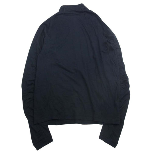 ゴールドウィン GZ44104 ウール ハーフジップ ロングスリーブ Tシャツ ブラック ブラック系 4【極上美品】【中古】
