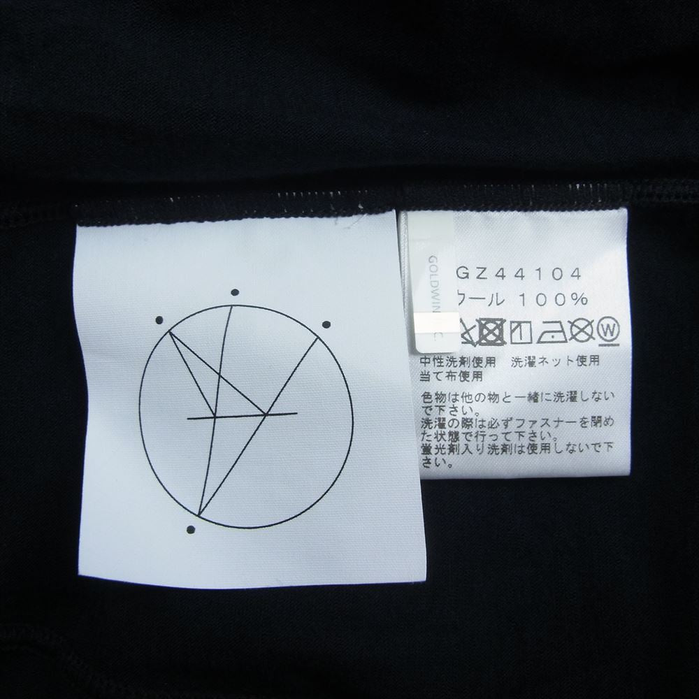 ゴールドウィン GZ44104 ウール ハーフジップ ロングスリーブ Tシャツ ブラック ブラック系 4【極上美品】【中古】