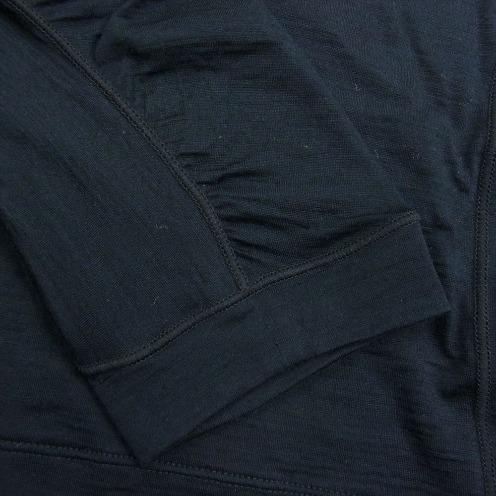 ゴールドウィン GZ44104 ウール ハーフジップ ロングスリーブ Tシャツ ブラック ブラック系 4【極上美品】【中古】