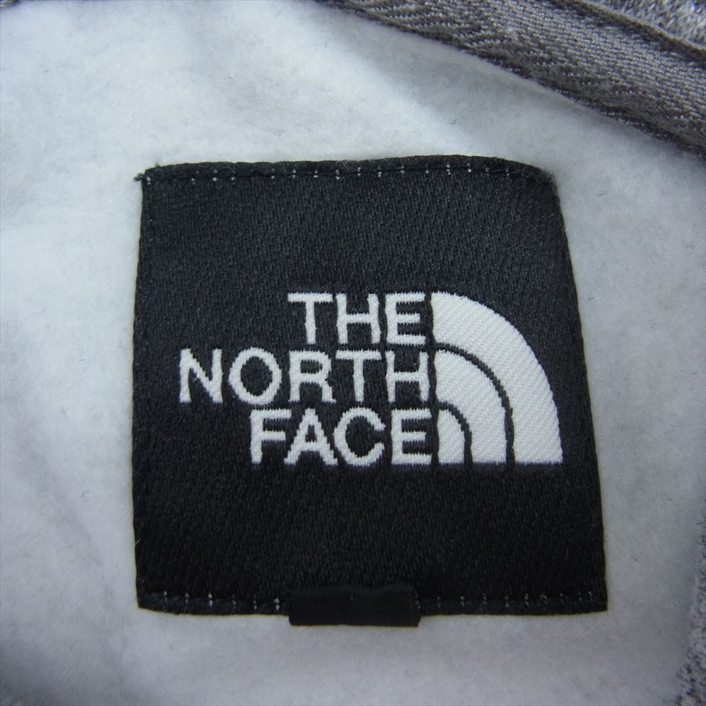 THE NORTH FACE ノースフェイス NT61835 SQUARE LOGO HOODIE スクウェア ロゴ フーディー プルオーバー パーカー  グレー系 L【中古】