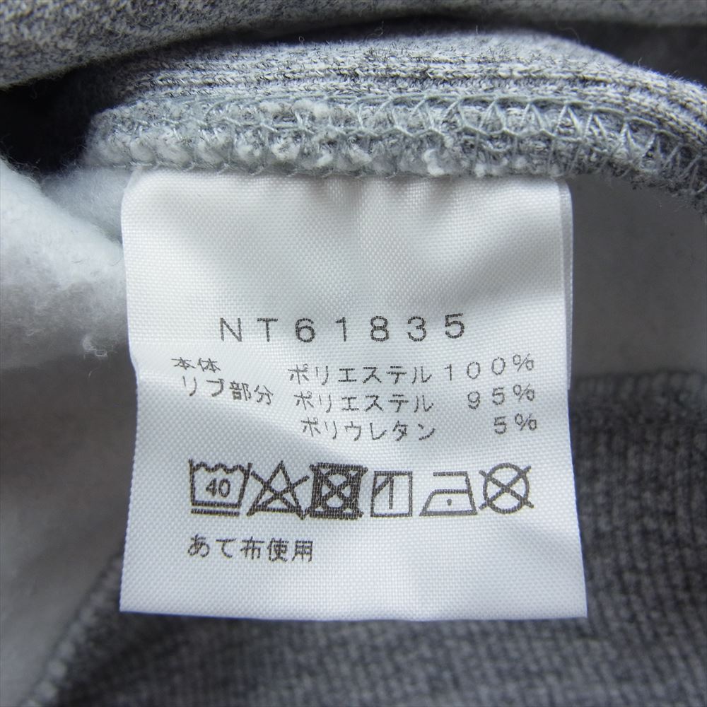 THE NORTH FACE ノースフェイス NT61835 SQUARE LOGO HOODIE スクウェア ロゴ フーディー プルオーバー パーカー  グレー系 L【中古】