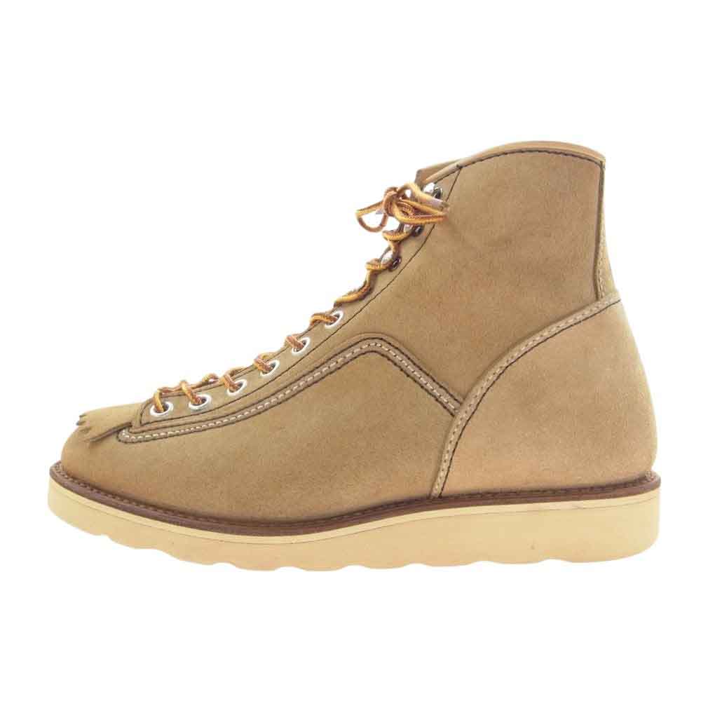 LONE WOLF ロンウルフ F01616 HUNTER WAFFLE SOLE ハンター ワーク ブーツ SUEDE ライトブラウン系 US8.5【美品】【中古】