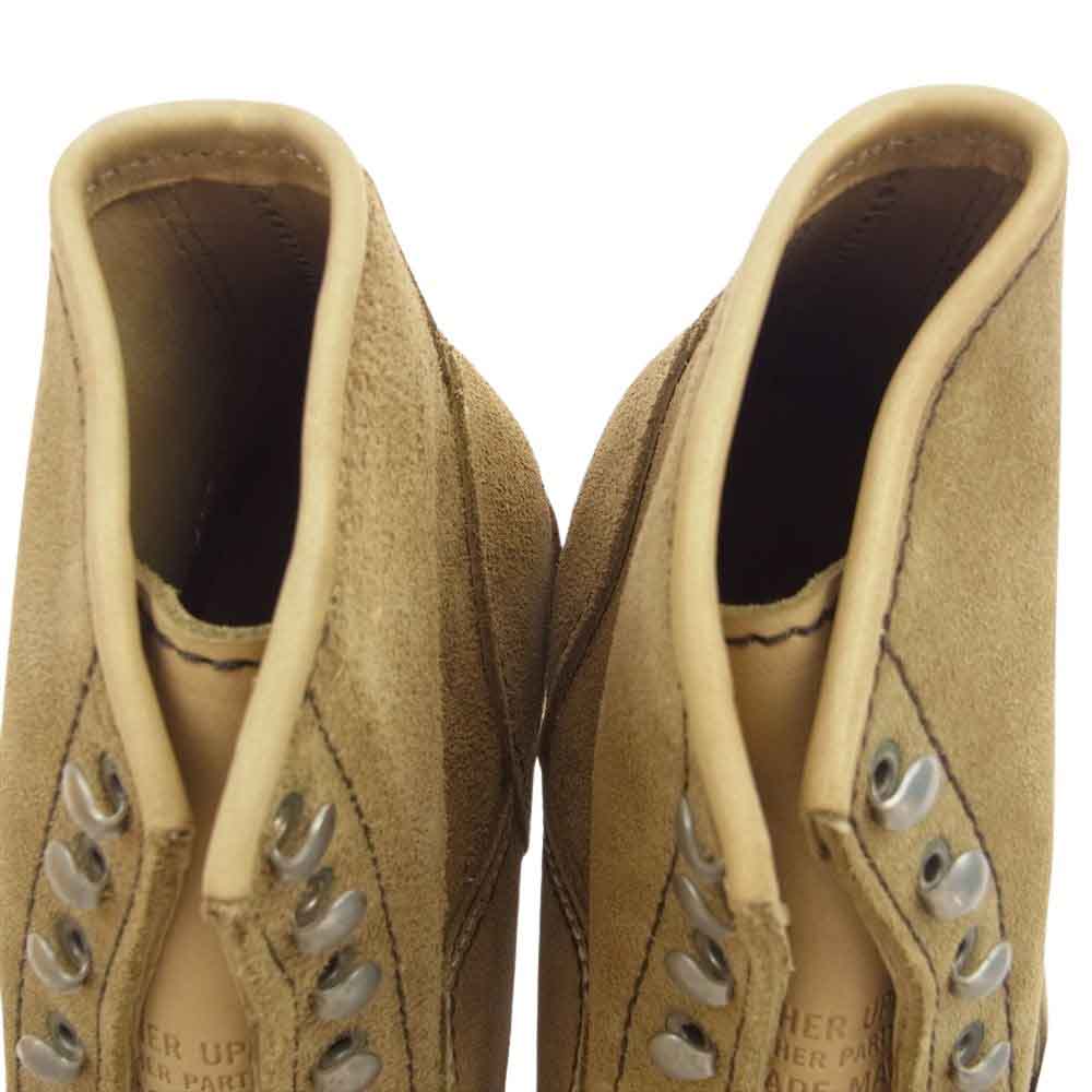 LONE WOLF ロンウルフ F01616 HUNTER WAFFLE SOLE ハンター ワーク ブーツ SUEDE ライトブラウン系 US8.5【新古品】【未使用】【中古】