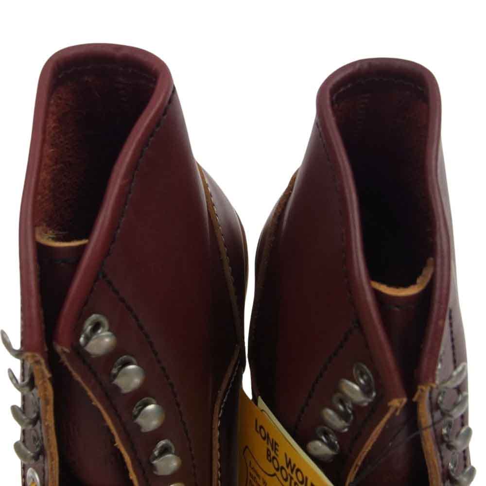LONE WOLF ロンウルフ F01616 HUNTER WAFFLE SOLE ハンター ワーク ブーツ BROWN ブラウン系 US8.5【新古品】【未使用】【中古】