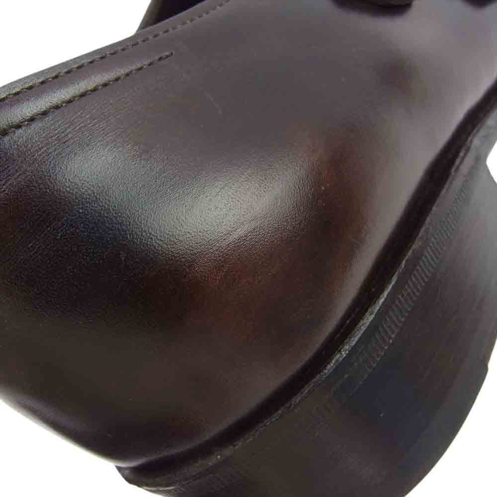 John Lobb ジョンロブ 208900 オリジナルシューツリー付属 CHAPEL チャペル ダブルモンク レザー シューズ 8000ラスト ダークブラウン系 7E【中古】