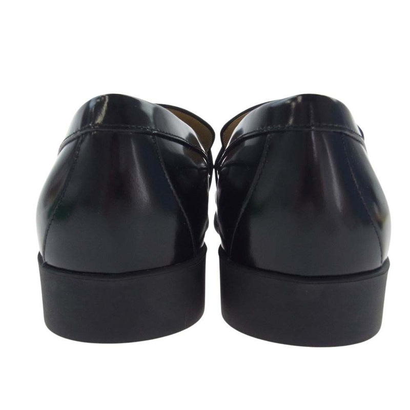 BOTTEGAVENETA ボッテガヴェネタ 716264 V2JB0 100 MONSIEUR LOAFER SOFT VINYL レザー ローファー ブラック系 41【極上美品】【中古】