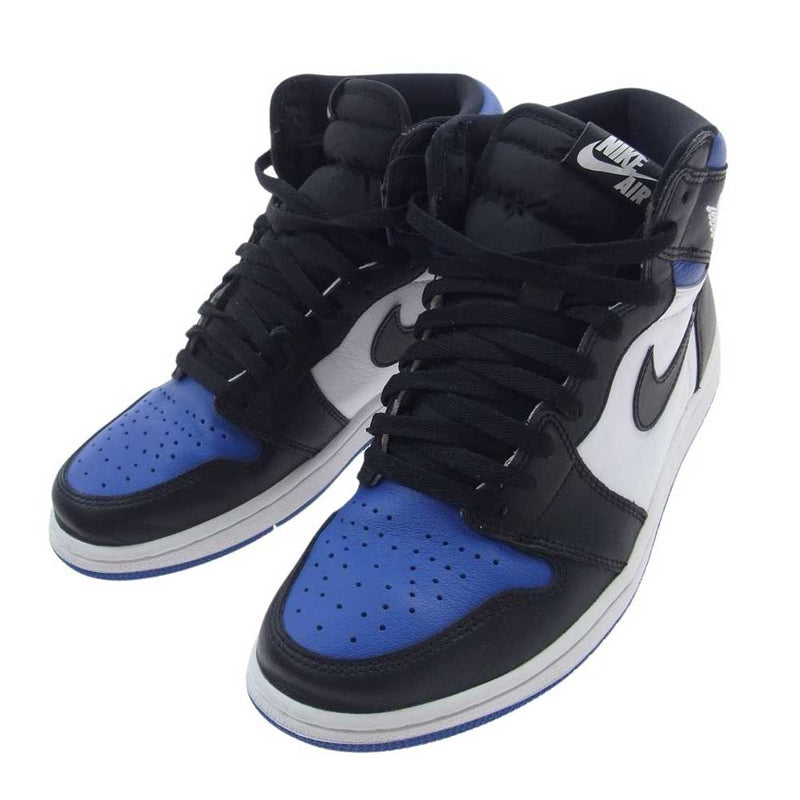 NIKE AIR JORDAN ナイキ ジョーダン 555088-041 AIR JORDAN1 RETRO HIGH OG ROYAL TOE エアジョーダン1 ハイ ロイヤルトゥ ハイカット スニーカー ブルー系 ブラック系 ホワイト系 27cm【中古】