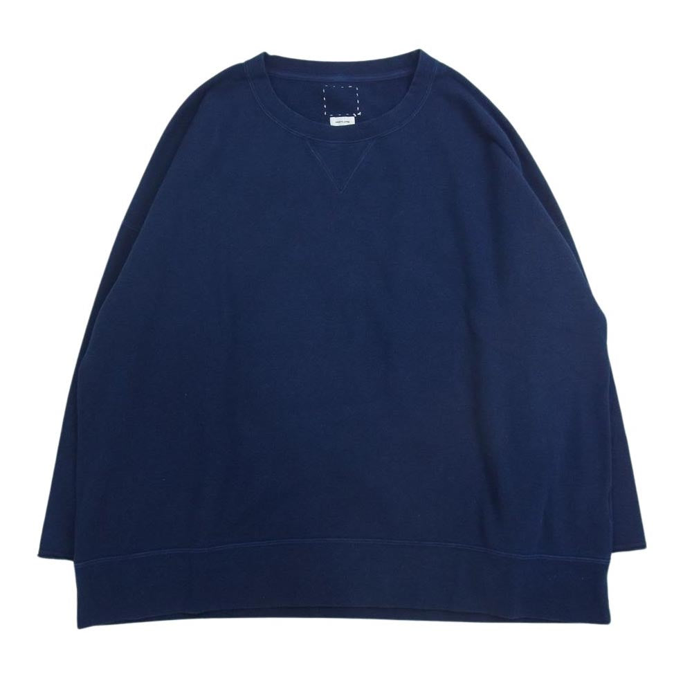 VISVIM ビズビム 0123105010005 JUMBO SB SWEAT 3/4 ジャンボ スウェット 七分丈 カットオフ ネイビー系 4【中古】