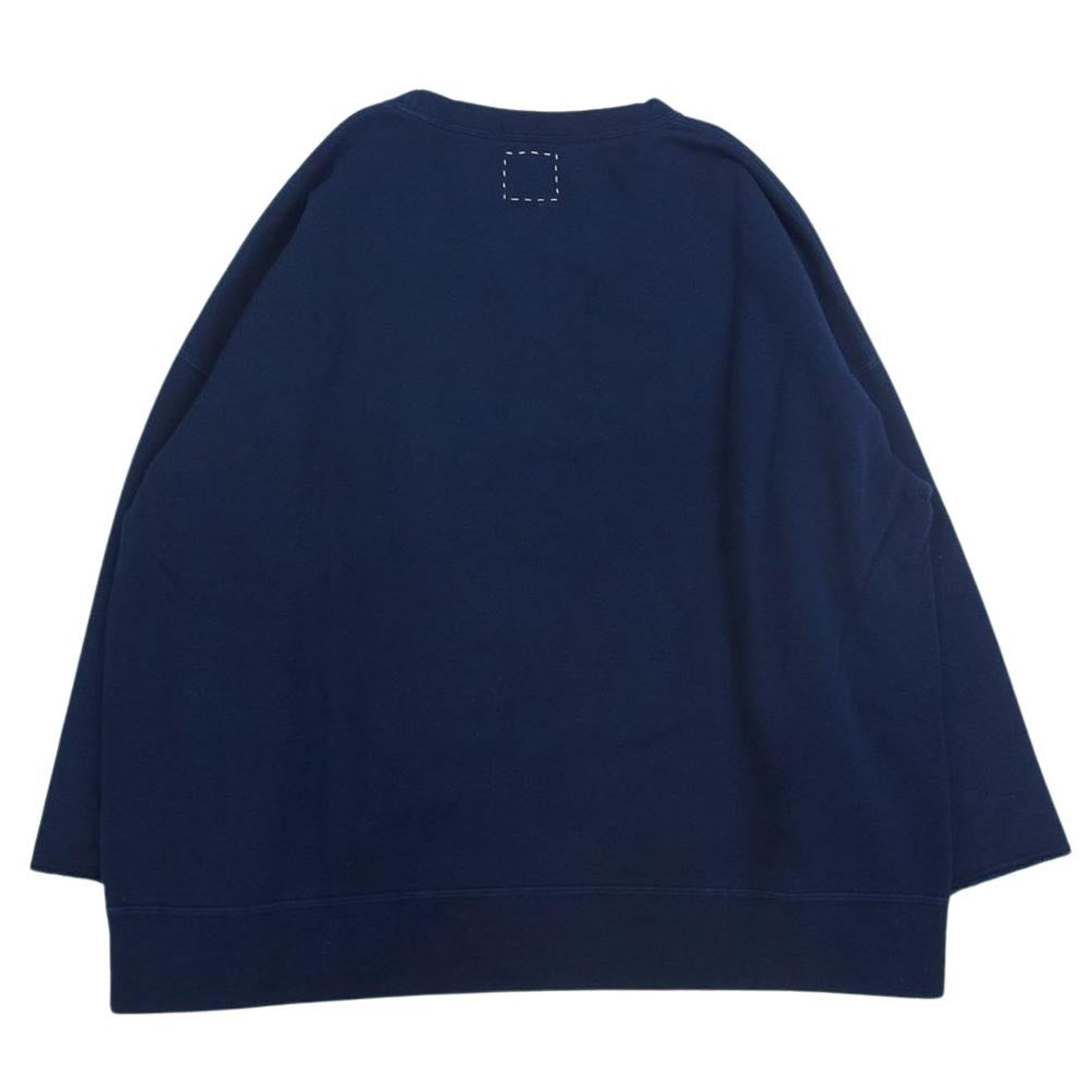 VISVIM ビズビム 0123105010005 JUMBO SB SWEAT 3/4 ジャンボ スウェット 七分丈 カットオフ ネイビー系 4【中古】
