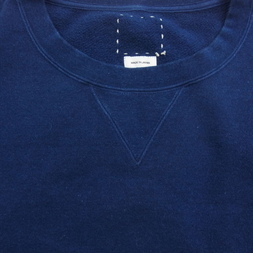 VISVIM ビズビム 0123105010005 JUMBO SB SWEAT 3/4 ジャンボ スウェット 七分丈 カットオフ ネイビー系 4【中古】