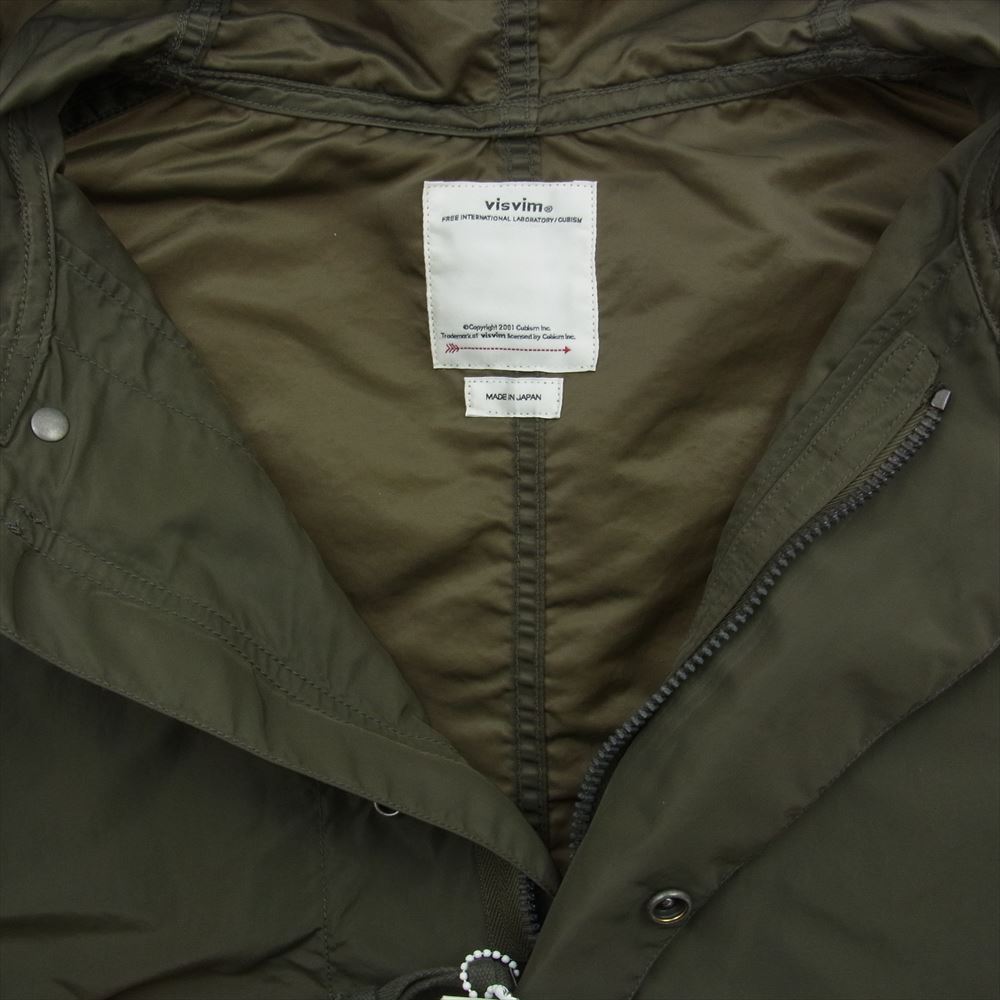 VISVIM ビズビム 0121205013024 JURA PARKA ジュラ パーカ モッズコート オリーブグリーン系 3【美品】【中古】