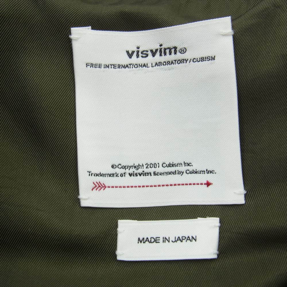 VISVIM ビズビム 22AW 0122205013005 THORSON DOWN JKT トーソン ダウンジャケット  オリーブグリーン系 3【中古】