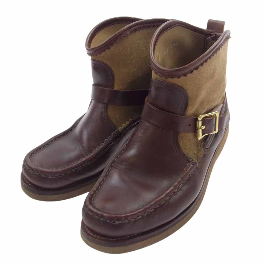 RUSSELL MOCCASIN ラッセルモカシン 4503 KNOCK-A-BOUT ノックアバウト スエード レザー 切替 ブーツ ブラウン系 8.5【中古】
