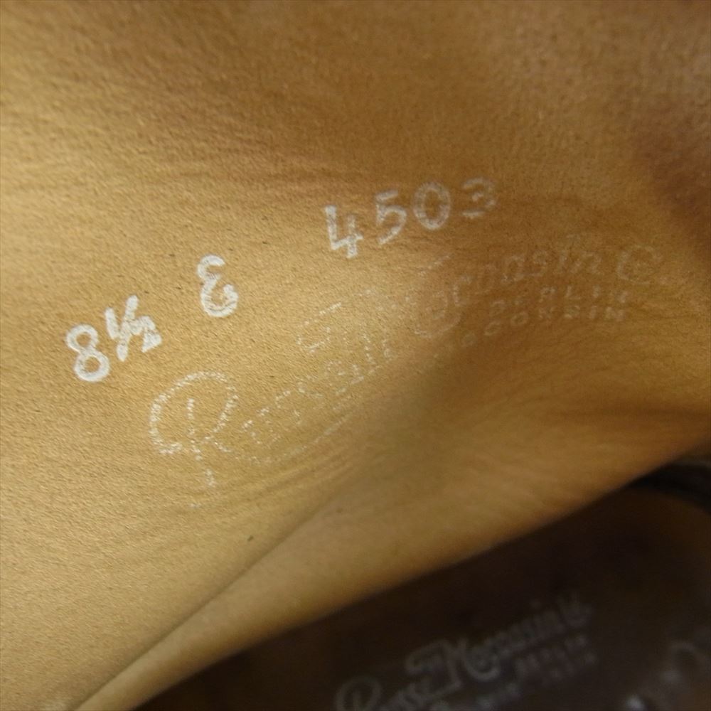 RUSSELL MOCCASIN ラッセルモカシン 4503 KNOCK-A-BOUT ノックアバウト スエード レザー 切替 ブーツ ブラウン系 8.5【中古】