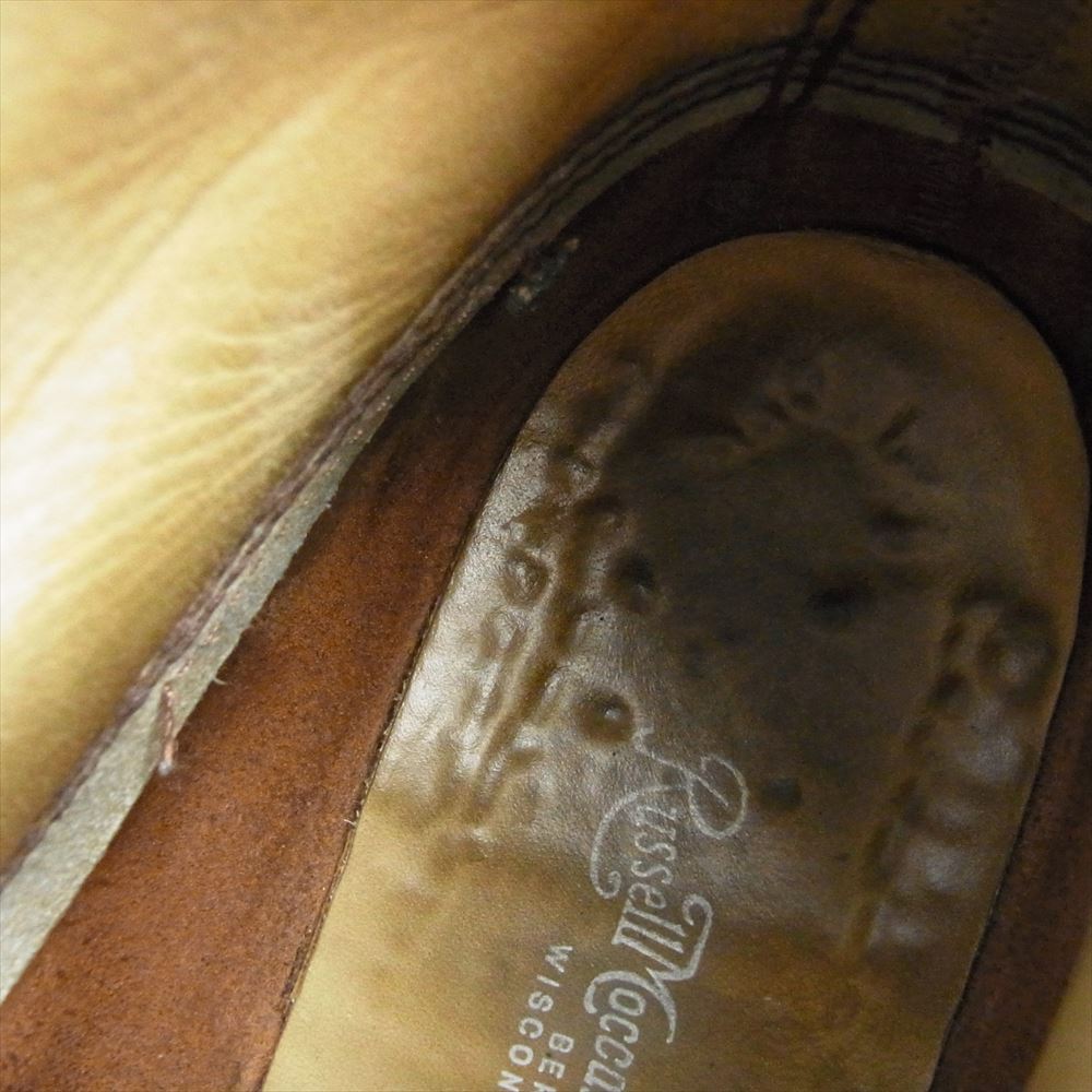 RUSSELL MOCCASIN ラッセルモカシン 4503 KNOCK-A-BOUT ノックアバウト スエード レザー 切替 ブーツ ブラウン系 8.5【中古】