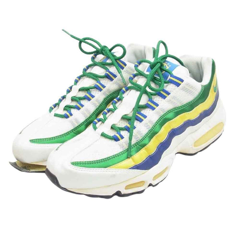 NIKE ナイキ  06年製 609048-132 Air Max 95 Brazil World Cup ブラジル ワールドカップ エアマックス ローカットスニーカー ホワイト系 イエロー系 グリーン系 27cm【中古】