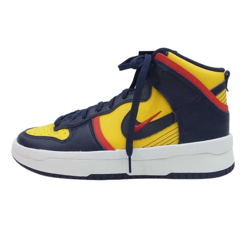 NIKE ナイキ DH3718-701 WMNS DUNK HIGH REBEL VARSITY MAIZE ウィメンズ ダンク ハイ レベル バーシティ メイズ ハイカット スニーカー ネイビー系 イエロー系 レッド系 27cm【新古品】【未使用】【中古】