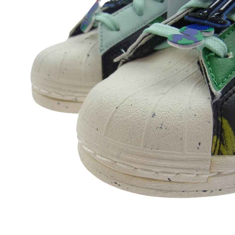 adidas アディダス GX3823 × Sean Wotherspoon originals Superstar Super Earth Black ショーン・ウェザースプーン オリジナルス スーパースター スーパーアース スニーカー 22cm【極上美品】【中古】