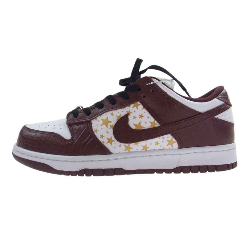 Supreme シュプリーム × Nike ナイキ DH3228-103 SB Dunk Low エスビー ダンクロー OG QS Gold Stars BARKROOT BROWN オリジナル ゴールドスターズ バークルートブラウン スニーカー 27cm【新古品】【未使用】【中古】