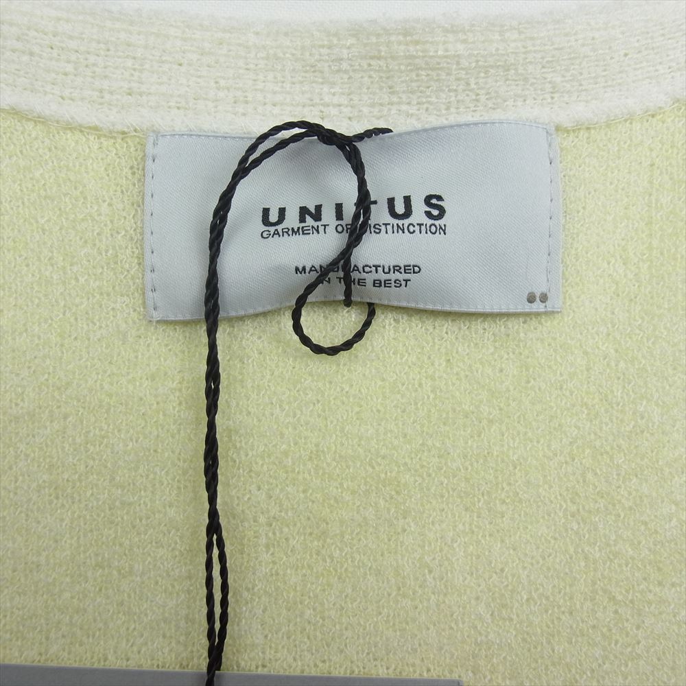 ユナイタス UTSSS22-KN01 Cubic Cardigan キュービック カーディガン チェッカー柄 イエロー系 M【中古】