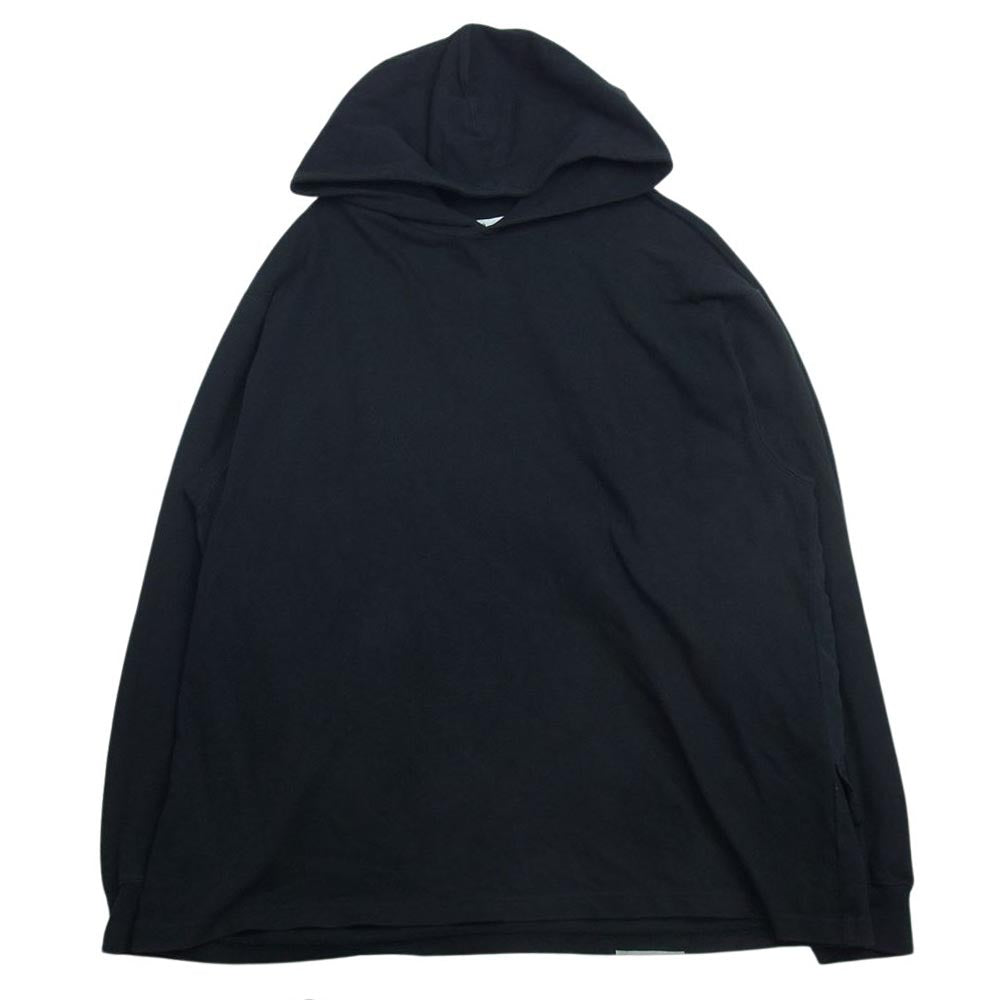 Y-3 Yohji Yamamoto ワイスリー ヨウジヤマモト 21SS GV6079 M SD RWTRY GFXHOOD バックロゴ ナイロン 切替 プルオーバー パーカー ブラック系 XL【中古】