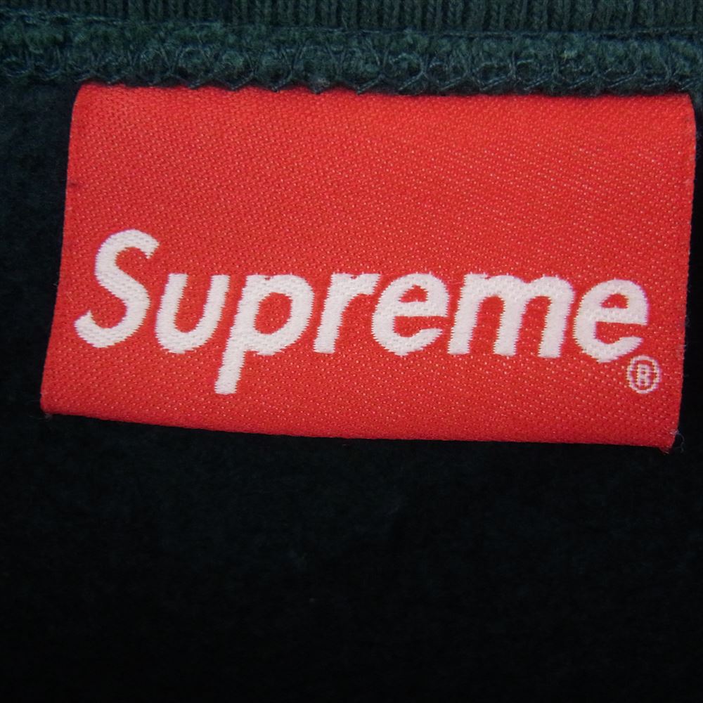 Supreme シュプリーム 22AW Box Logo Crewneck Sweatshirt  ボックスロゴ クルーネック スウェット グリーン グリーン系 L【中古】