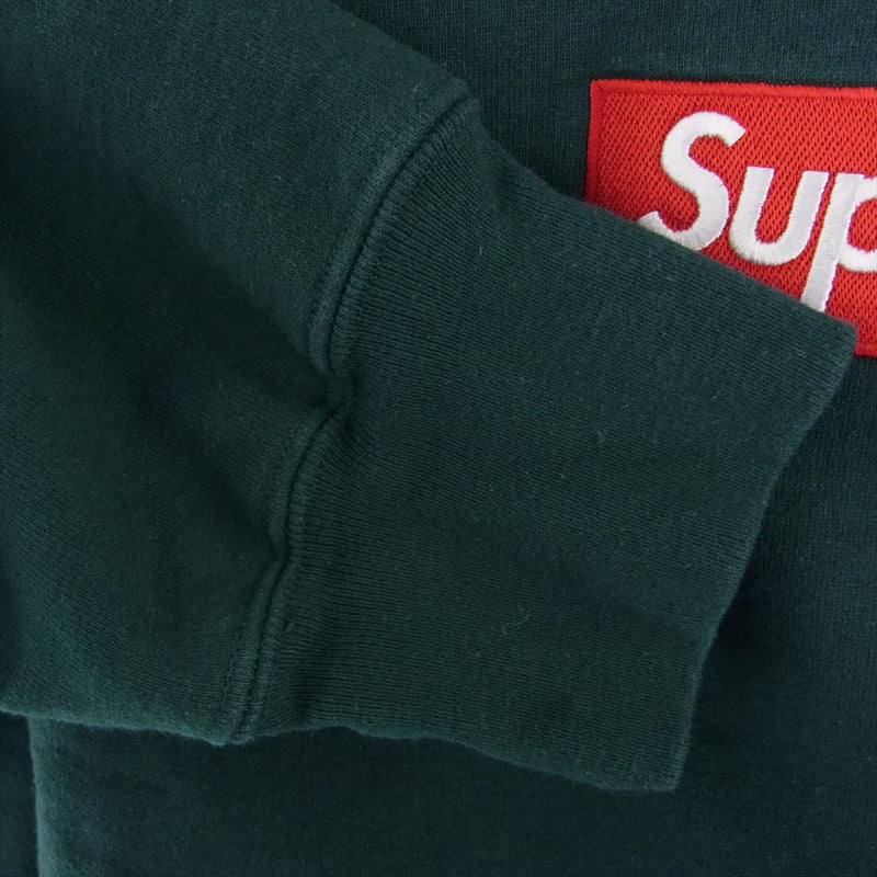 Supreme シュプリーム 22AW Box Logo Crewneck Sweatshirt  ボックスロゴ クルーネック スウェット グリーン グリーン系 L【中古】