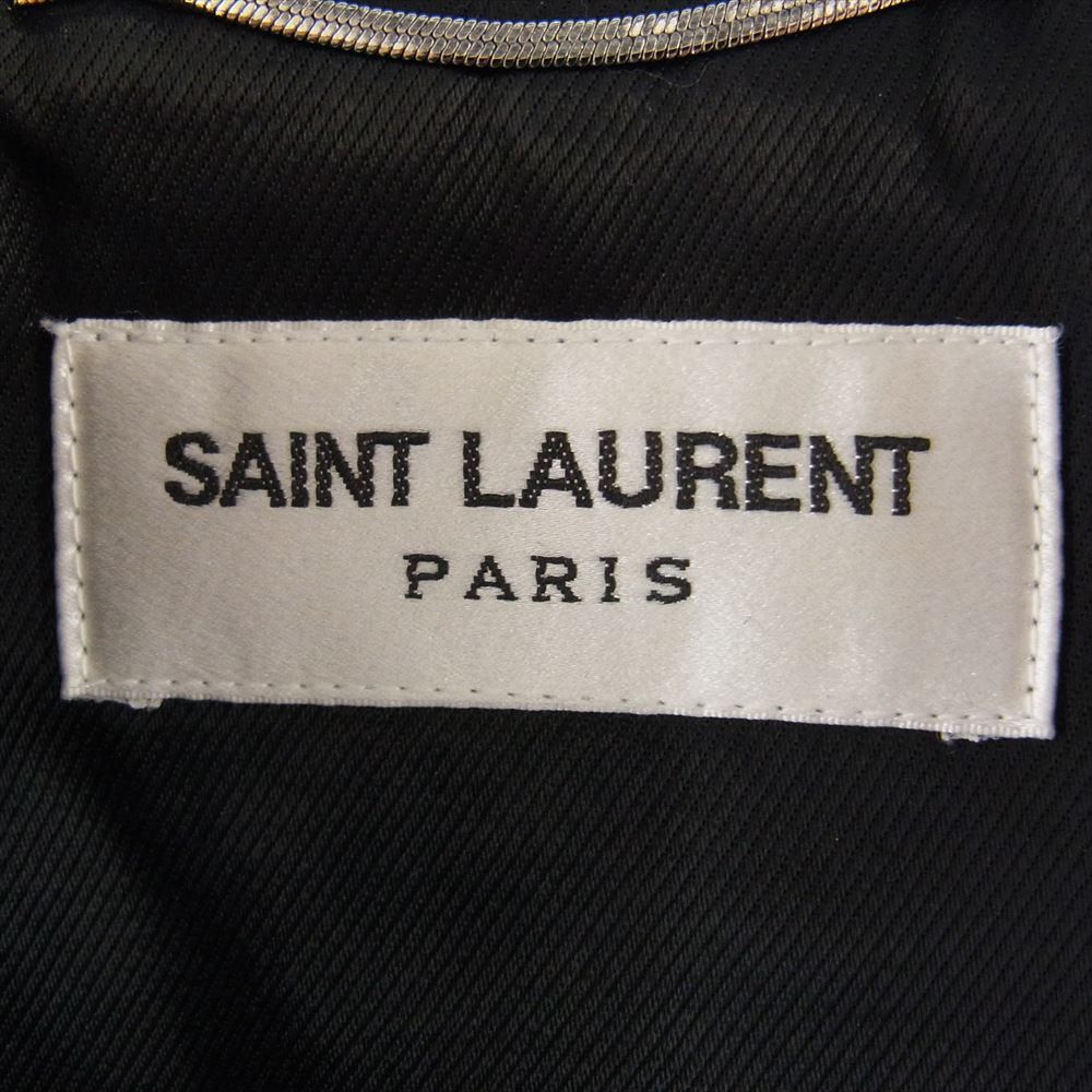 SAINT LAURENT サンローラン 397292 Y5YH1 クラシック モーター サイクル ライダース ジャケット ブラック系 46【中古】