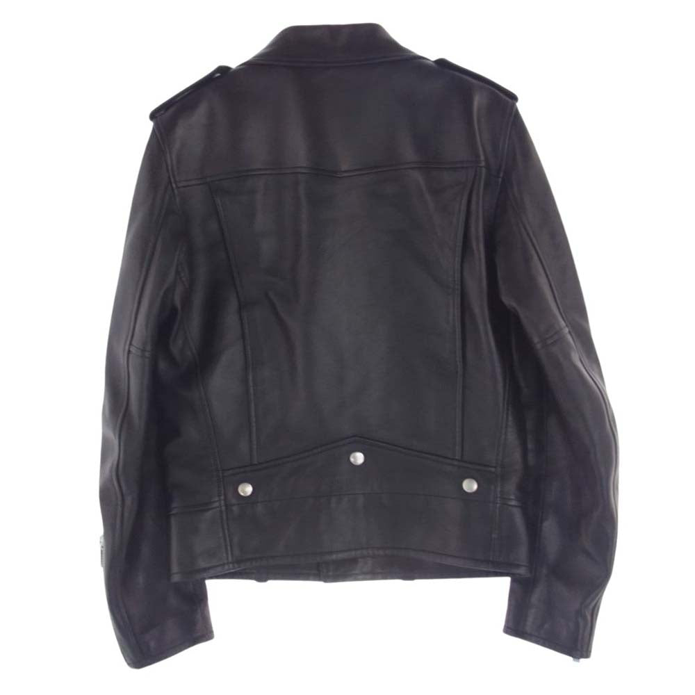 SAINT LAURENT サンローラン 484284 Y5YA2 クラシック モーターサイクル ダブルライダース レザー ジャケット ブラック系 42【中古】