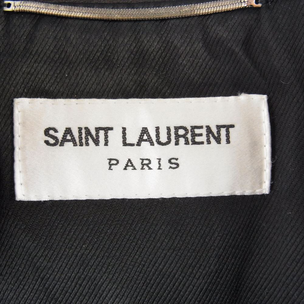 SAINT LAURENT サンローラン 484284 Y5YA2 クラシック モーターサイクル ダブルライダース レザー ジャケット ブラック系 42【中古】