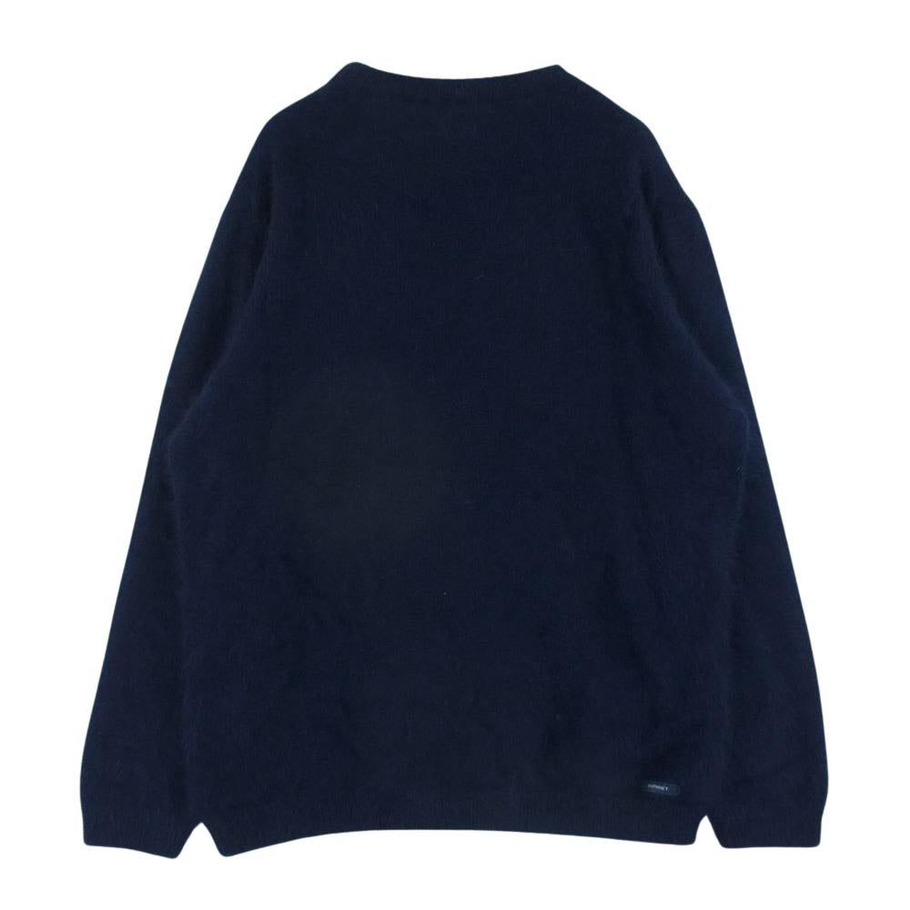 SOPHNET. ソフネット 17AW SOPH-178107 SHAGGY CREW NECK KNIT シャギー クルーネック ニット ネイビー系 L【中古】