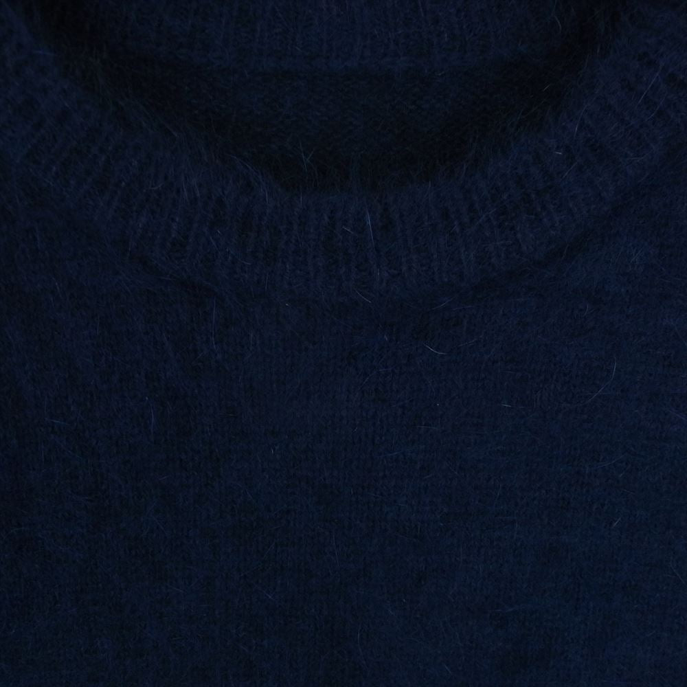 SOPHNET. ソフネット 17AW SOPH-178107 SHAGGY CREW NECK KNIT シャギー クルーネック ニット ネイビー系 L【中古】