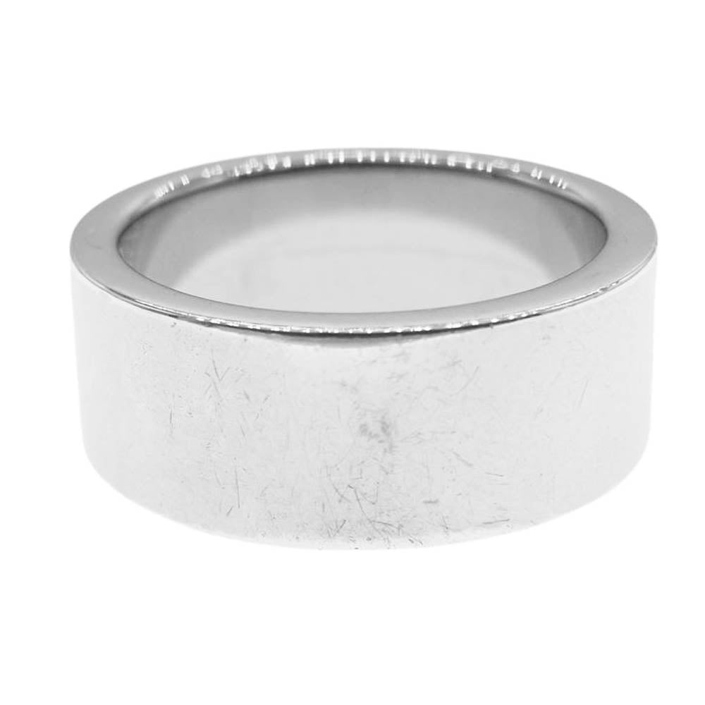 MAISON MARGIELA メゾンマルジェラ SM1UQ0095 シグネチャー ロゴ リング シルバー系 13.5号【中古】