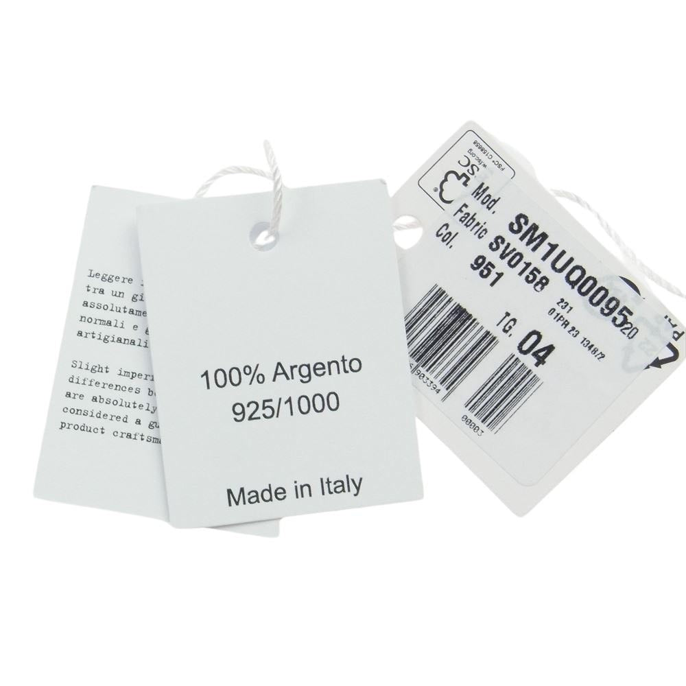 MAISON MARGIELA メゾンマルジェラ SM1UQ0095 シグネチャー ロゴ リング シルバー系 13.5号【中古】