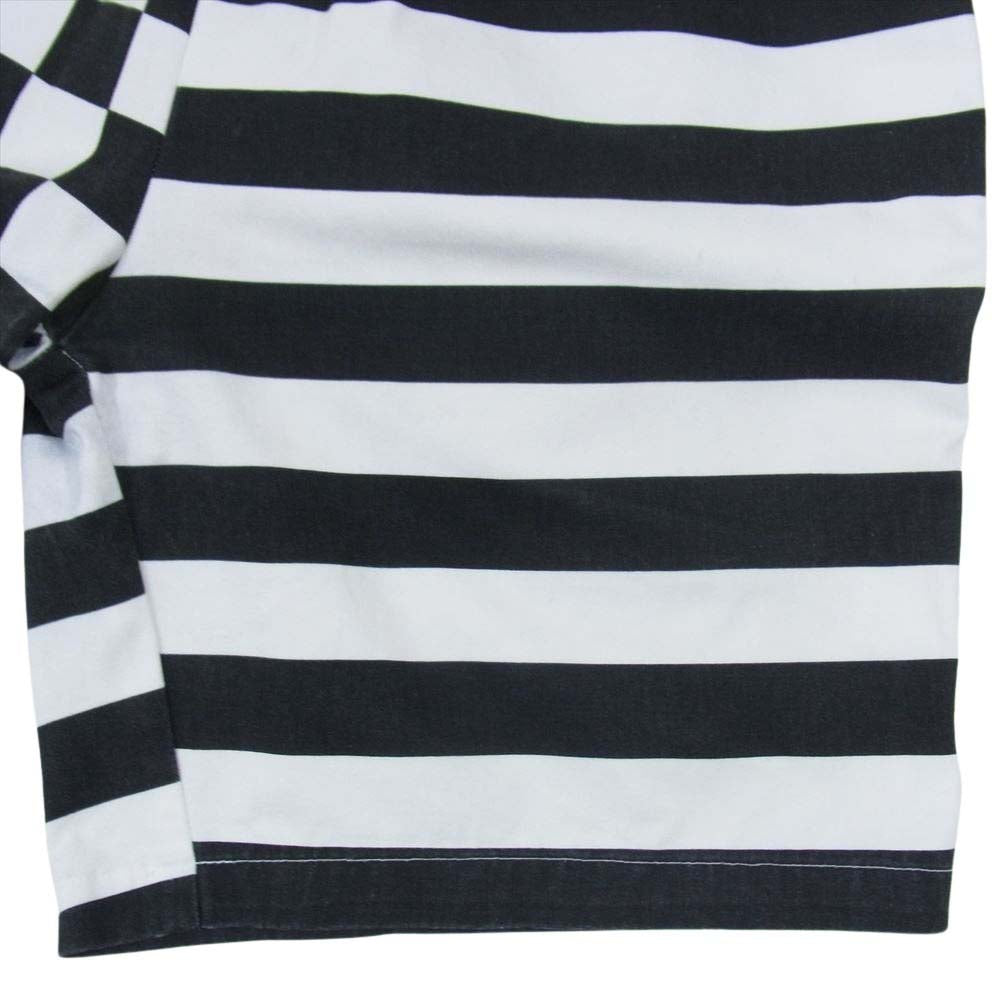 クックマン ハーフ チェッカー ボーダー シェフ パンツ ブラック系 M【中古】