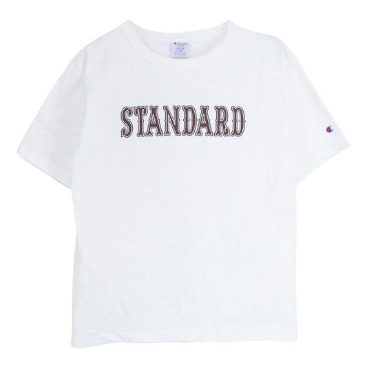 STANDARD CALIFORNIA スタンダードカリフォルニア × Champion チャンピオン T1011 プリント Tシャツ ホワイト系 M【中古】
