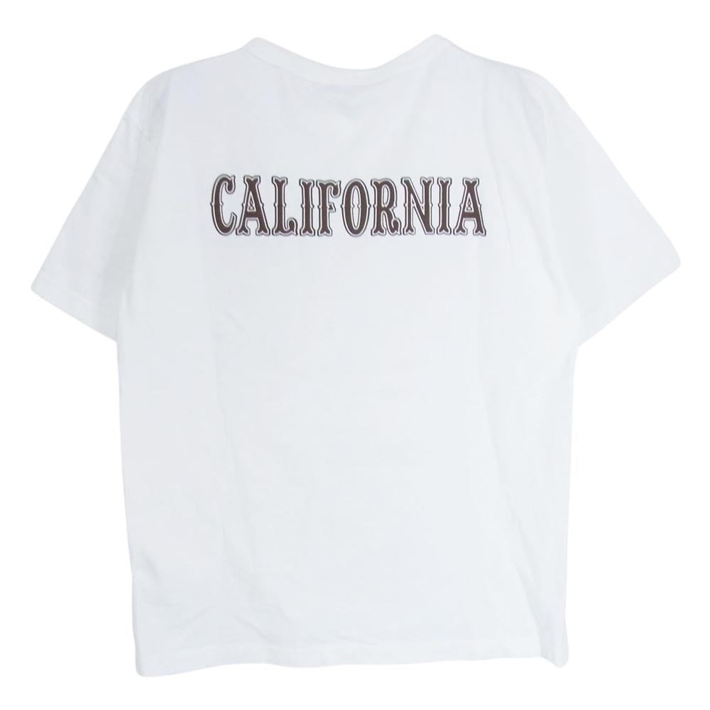 STANDARD CALIFORNIA スタンダードカリフォルニア × Champion チャンピオン T1011 プリント Tシャツ ホワイト系 M【中古】