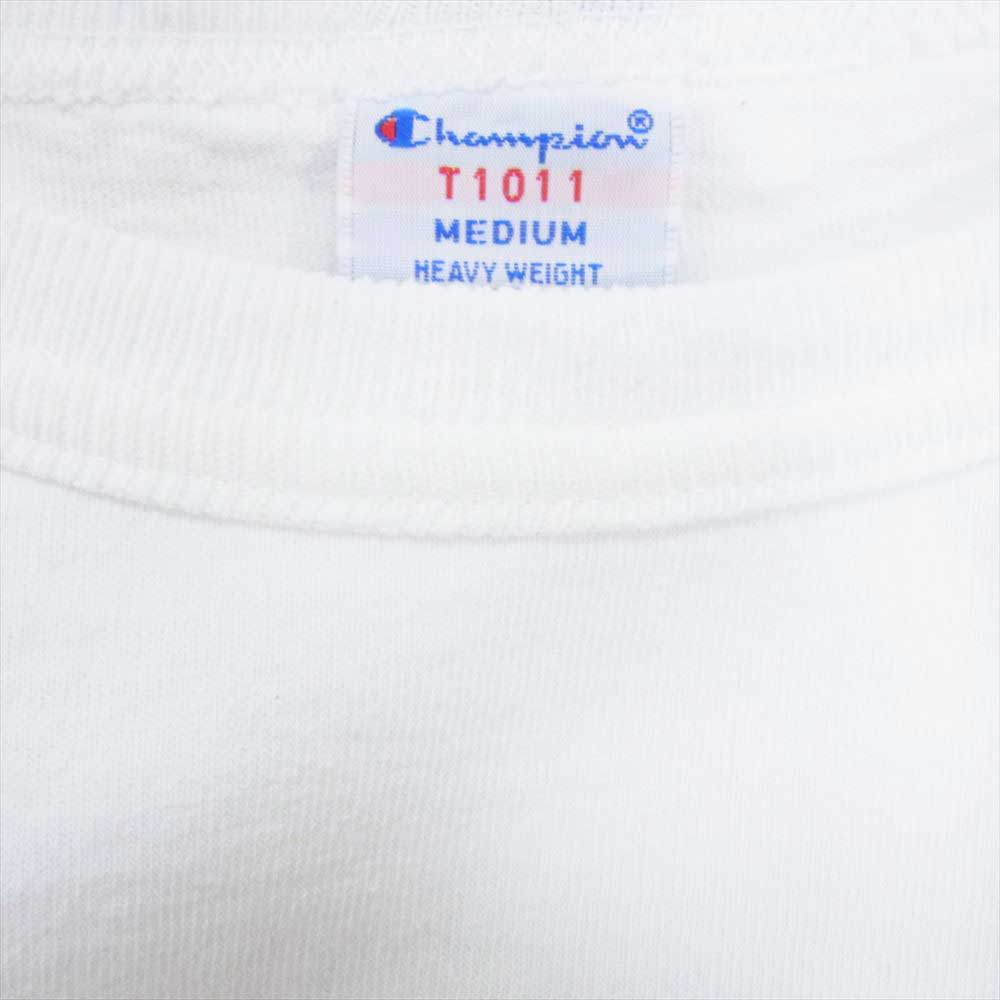 STANDARD CALIFORNIA スタンダードカリフォルニア × Champion チャンピオン T1011 プリント Tシャツ ホワイト系 M【中古】