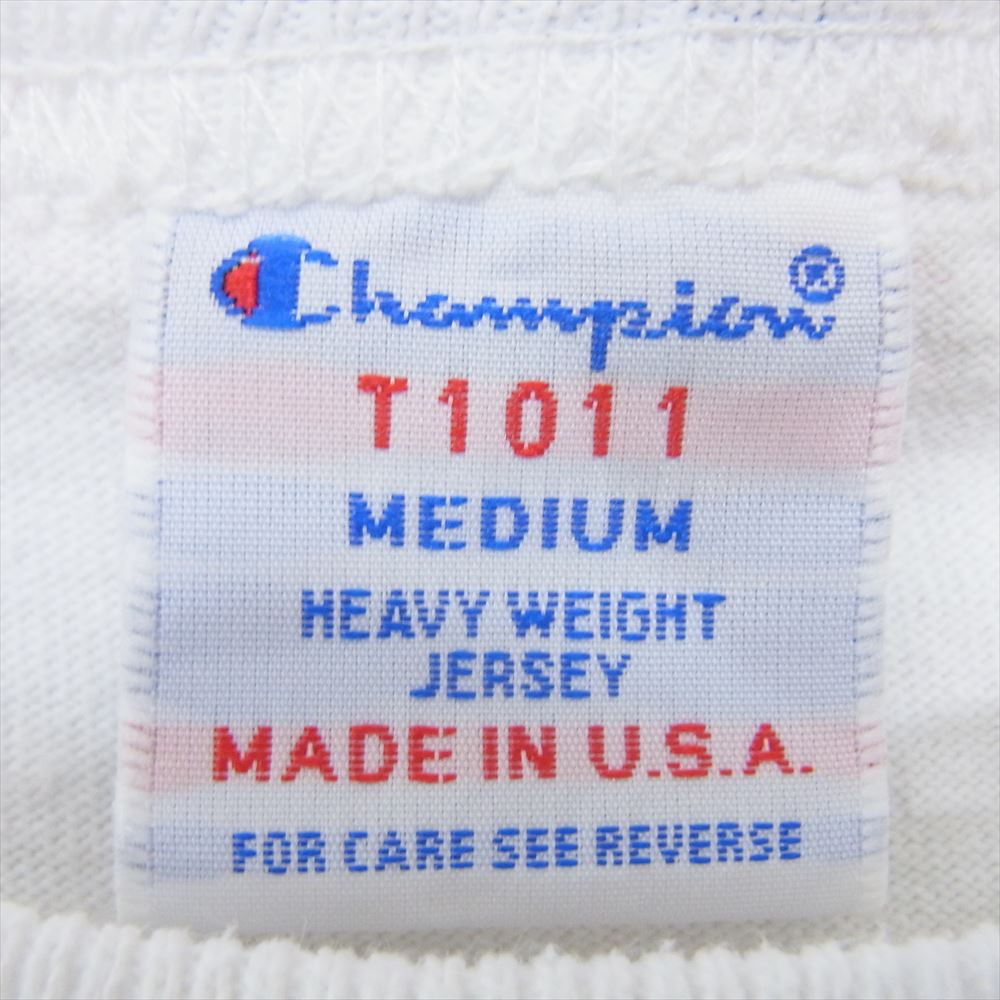 STANDARD CALIFORNIA スタンダードカリフォルニア × Champion チャンピオン T1011 プリント Tシャツ ホワイト系 M【中古】