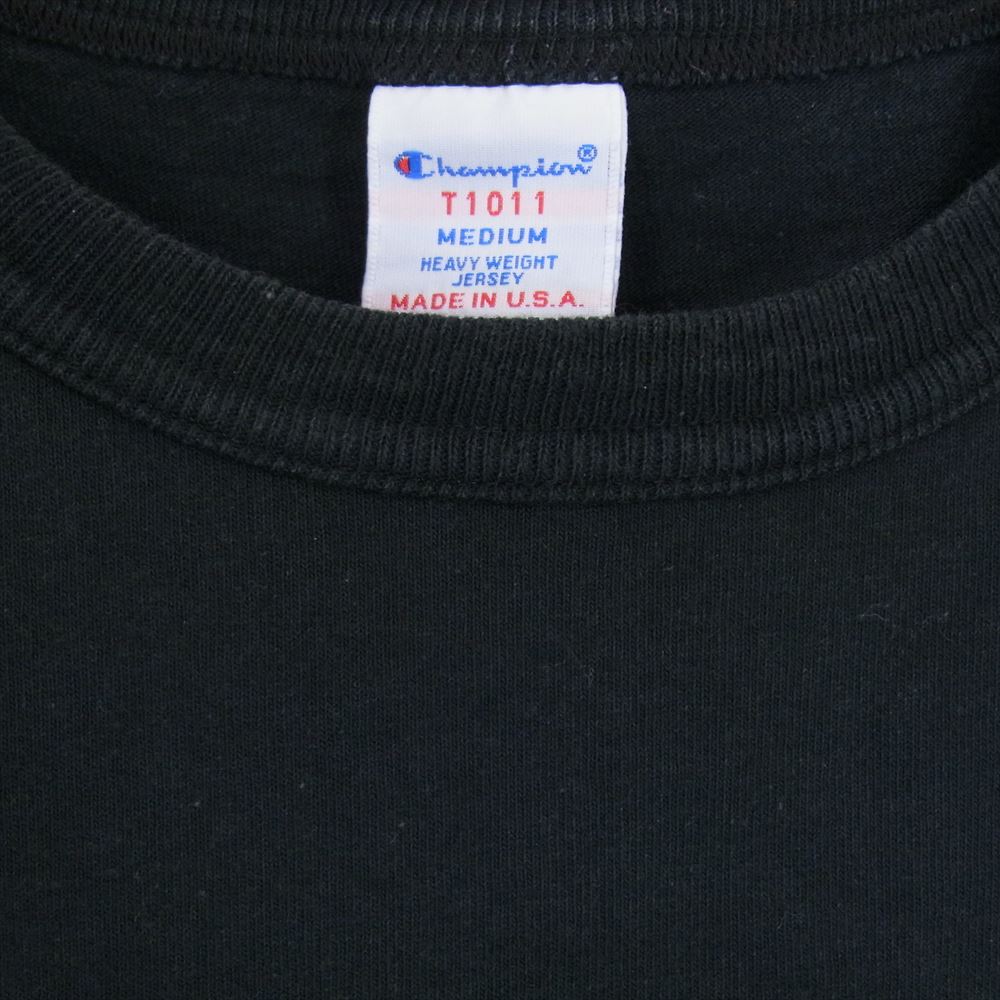 STANDARD CALIFORNIA スタンダードカリフォルニア × Champion チャンピオン T1011 プリント Tシャツ ブラック ブラック系 M【中古】