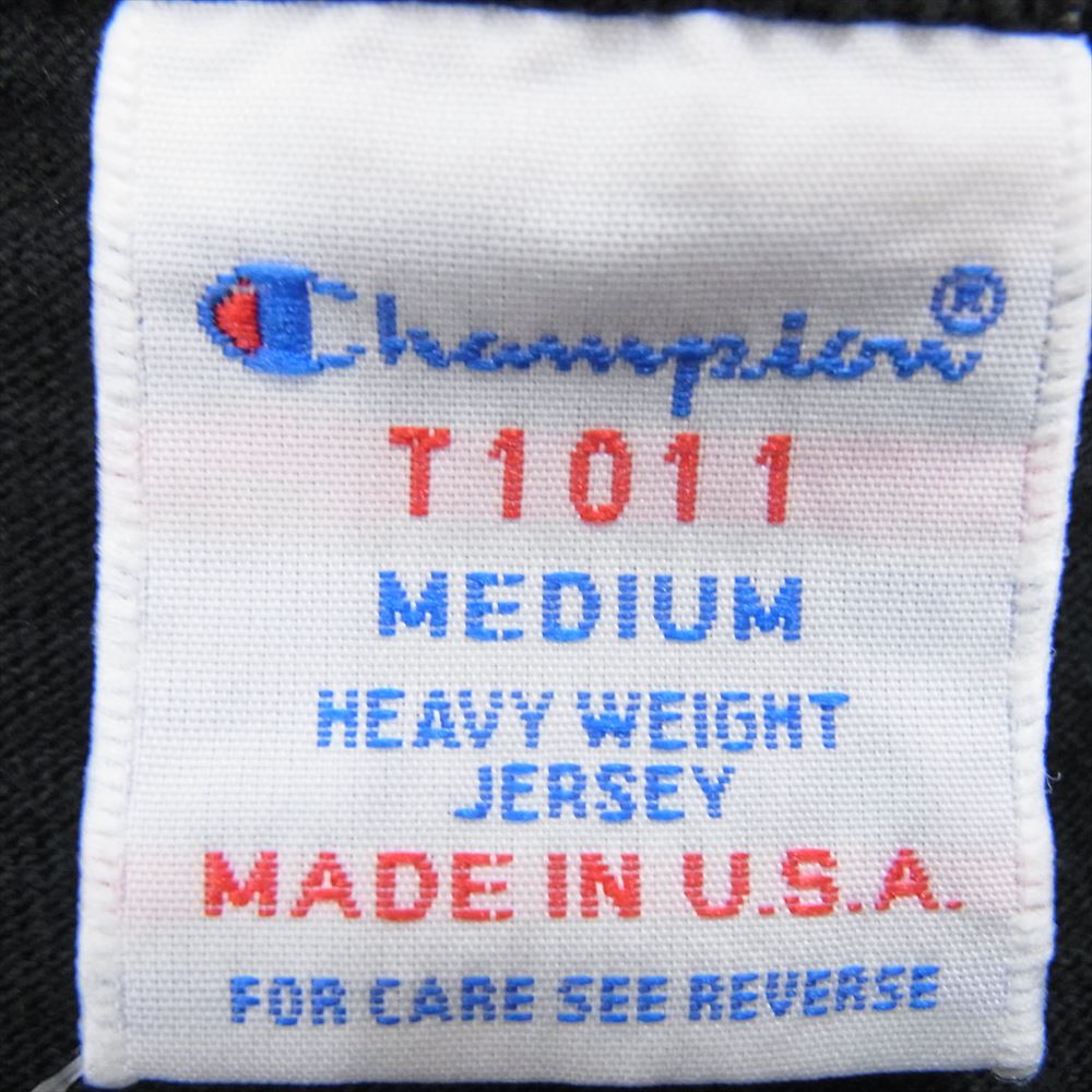 STANDARD CALIFORNIA スタンダードカリフォルニア × Champion チャンピオン T1011 プリント Tシャツ ブラック ブラック系 M【中古】
