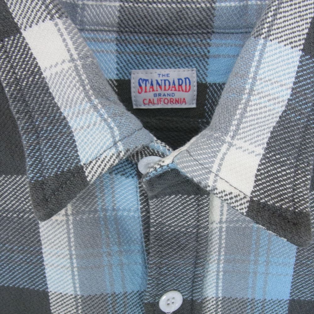 STANDARD CALIFORNIA スタンダードカリフォルニア SD Heavy Flannel Check Shirt ヘビー フランネル チェック シャツ ブルー系 M【中古】