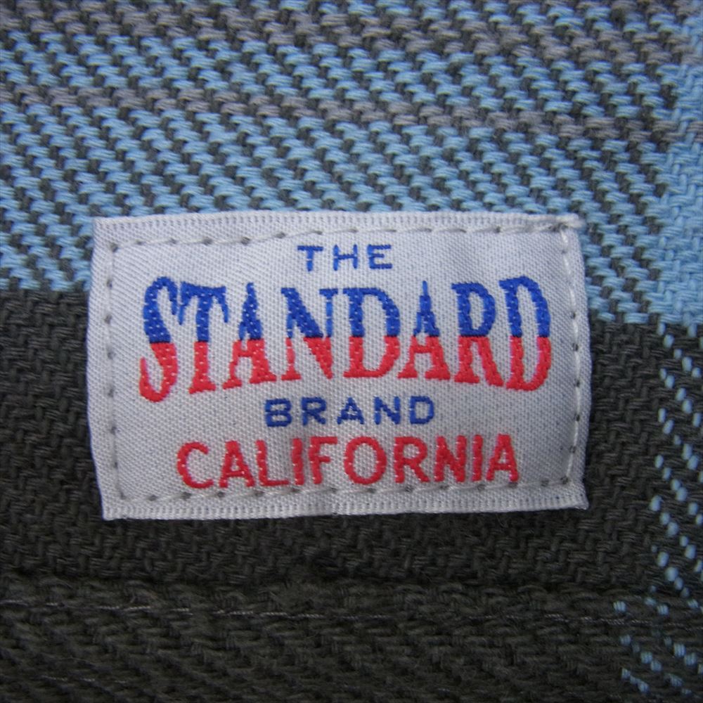 STANDARD CALIFORNIA スタンダードカリフォルニア SD Heavy Flannel Check Shirt ヘビー フランネル チェック シャツ ブルー系 M【中古】