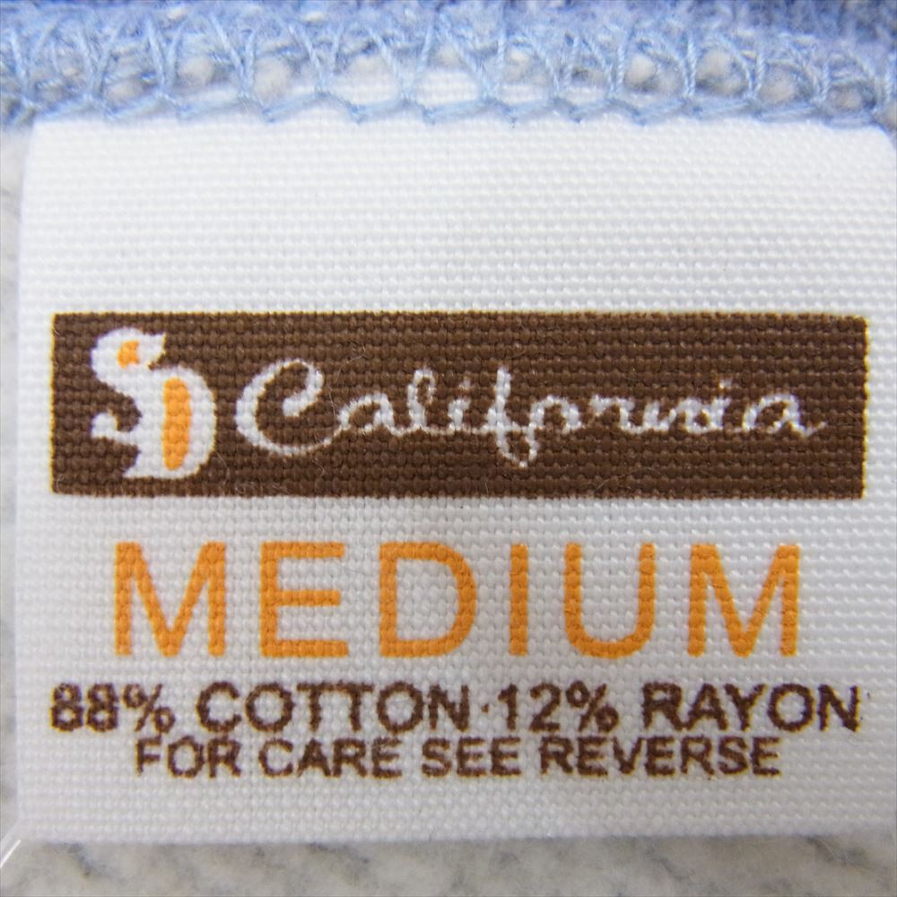 STANDARD CALIFORNIA スタンダードカリフォルニア × DISNEY ディズニー 88/12 SD CREW SWEAT GRAY クルーネック スウェット  ライトブルー系 M【美品】【中古】