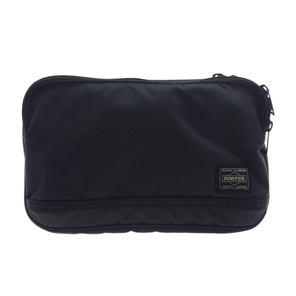 PORTER ポーター FLASH フラッシュ ウエストバッグ ブラック系【美品】【中古】